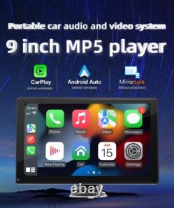 Lecteur multimédia stéréo radio pour voiture avec CarPlay, miroir Android, TF, USB, WiFi