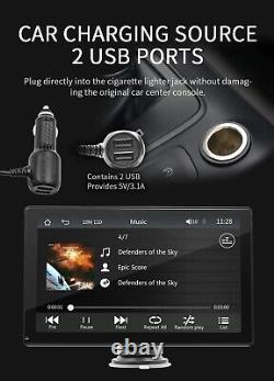 Lecteur multimédia stéréo radio pour voiture avec CarPlay, miroir Android, TF, USB, WiFi