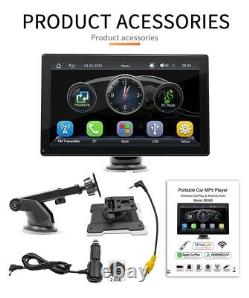 Lecteur multimédia stéréo radio pour voiture avec CarPlay, miroir Android, TF, USB, WiFi