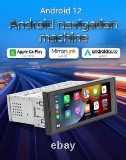 Lecteur vidéo de navigation GPS pour voiture Single DIN, radio FM Bluetooth, CarPlay Android