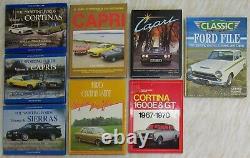 Lot 8 Livres De Voiture Ford Sporting Cortina Capri Sierra Escort