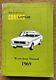 Manuel D'atelier Original De La Ford Lotus Cortina Mk 2 1969 Rs Twin Cam Chapman