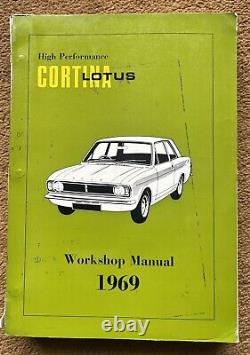 Manuel d'atelier original de la Ford Lotus Cortina Mk 2 1969 RS Twin Cam Chapman