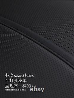 Noir Luxe Plein Siège Cuir Microfibre 6d Surround Car Seat Cover Set Coussin