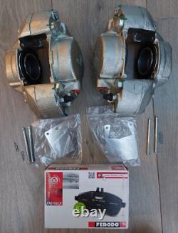 Paire d'étriers avant et plaquettes Ford P16 (Impérial) Cortina Capri Escort Mk1 Mk2