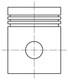 Piston De 69,6 Mm De Longueur Compatible Avec Ford Capri Consul Cortina Escort Granada Wg1104280