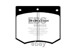 Plaquettes de frein avant EBC Bluestuff pour Ford Escort Mk2 1.6 RS (84 ch) (75 80)