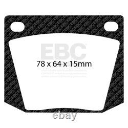 Plaquettes de frein avant EBC Yellowstuff pour FORD Cortina Mk2 E 1.6L DP4169R