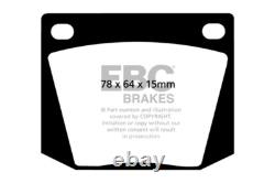 Plaquettes de frein avant EBC Yellowstuff pour Ford Cortina Mk2 1.6 (pour Lotus) (66 70)