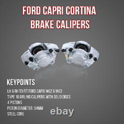 Pour Ford Capri Cortina MK2 & MK3 Étrier de Frein 1970-1982 54MM Acier 60284/5