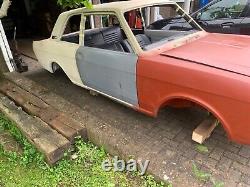 Projet d'origine Ford Cortina Mk2 à deux portes 1600GT de 1968, conduite à droite (RHD)