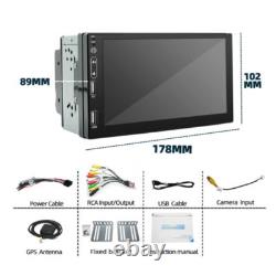 Radio stéréo de voiture 7 pouces Double Din FM Lecteur MP5 Écran tactile Mirror Link Bluetooth