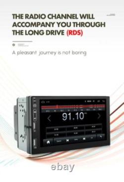 Radio stéréo de voiture 7 pouces Double Din FM Lecteur MP5 Écran tactile Mirror Link Bluetooth