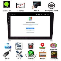 Réglable 8 1 Din Android 8.1 Car Stereo Radio Fm Mp5 Nav Gps Bt Wifi