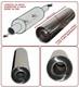 Silencieux De Performance D&rsquo;&eacute;chappement Universel En Acier Inoxydable T304 14 X 4 X 52 Mm - Frd1