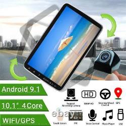 Single Din 10in Android 9.1 Voiture Stereo Radio Gps Navi Wifi Fm Mp5 Lecteur +camera