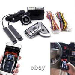 Système d'alarme de voiture sans clé PKE intelligent avec démarrage à distance, bouton de démarrage à pression et verrouillage automatique