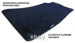 Tapis de voiture suprême noirs sur mesure pour Ford Cortina Mk1/Mk2 1962-1970 Autostyle