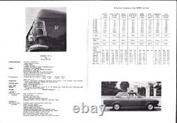 Uren Savage I et II 1968-1969 brochure commerciale pliable pour le marché britannique Ford Cortina Mk2