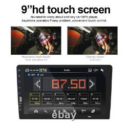 Voiture Fm Stereo Radio Bluetooth Fm Usb Aux Tf Mirror Link Mp5 Player 9in 1din +cam