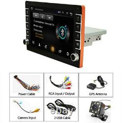Voiture Stereo Mp5 Lecteur Radio 9in 1din Android 8.1 Gps Wifi Bt Usb Fm Avec 8led Cam
