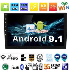 Voiture Stereo Radio Lecteur Mp5 Android 4-core Ram 2gb Rom 32gb Gps Wifi Ultrafin
